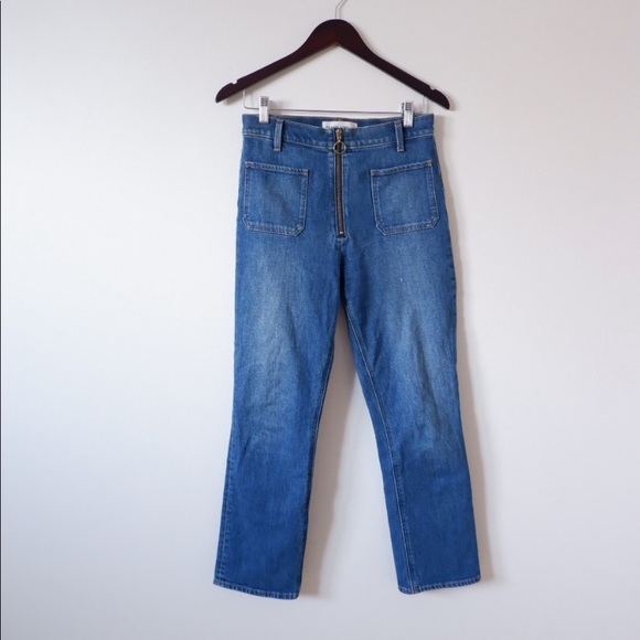 DENIM FORUM THE JUST PEACHY STRAIGHT 70s INSPIRED JEANS - Picture 2 of 7